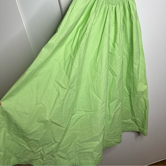 NWT FREE PEOPLE Ceci Smocked Midi Dress in Mint Green Size Small - Picture 6 of 10